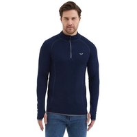 Woolona Langarmshirt - HALLDOR - 100% Merinowolle (Zip)