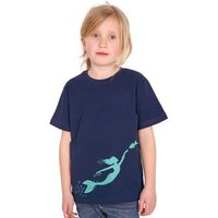 HANDGEDRUCKT "Meerjungfrau" Unisex Kinder T-Shirt Earth Positive