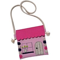 Frida Kindertasche Haus rosa WOLLFILZ