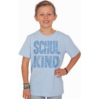 HANDGEDRUCKT "Schulkind" Unisex Kinder T-Shirt Earth Positive