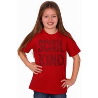 HANDGEDRUCKT "Schulkind" Unisex Kinder T-Shirt Earth Positive