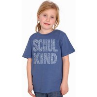 HANDGEDRUCKT "Schulkind" Unisex Kinder T-Shirt Earth Positive