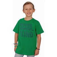 HANDGEDRUCKT "Schulkind" Unisex Kinder T-Shirt Earth Positive
