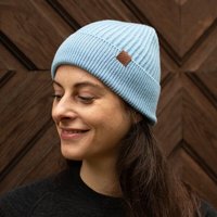 Woolona Merino Mütze - ICEWALL - 100% Merinowolle