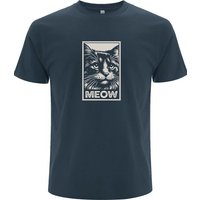Spreecult Meow Katze - Bio und Fair - Männer Unisex T-Shirt