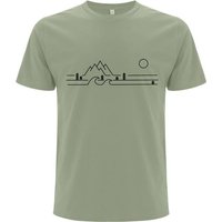 Spreecult 3 Linien Wald - Bio und Fair - Männer Unisex T-Shirt