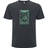 Spreecult Meow Katze - Bio und Fair - Männer Unisex T-Shirt