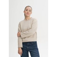 MELA Rollsaum Strickpullover Style GEETHA aus 100% Bio-Baumwolle