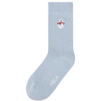 MELA Gerippte Socken Stickerei 1 Paar