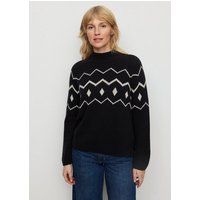 Damen Strickpullover aus Wolle und Baumwolle - SNOWDROP - recolution