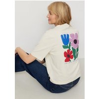 Damen T-Shirt aus Baumwolle - AZOLLA THINK POSITIVE - recolution
