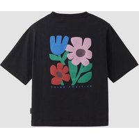 Damen T-Shirt aus Baumwolle - AZOLLA THINK POSITIVE - recolution