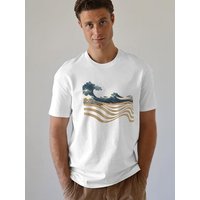 Kultgut Artdesign- Klassik - Shirt 100% Biobaumwolle / Wave