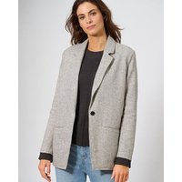 HempAge Damen Blazer Pepita Hanf/Biobaumwolle