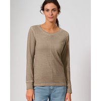 HempAge Langarmshirt mit mittiger Naht Hanf/Biobaumwolle