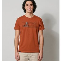 little kiwi Herren T-Shirt, "Frosch", Sudan Brown