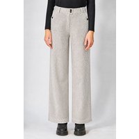 HempAge Damenhose mit Pepita-Muster Hanf/Biobaumwolle
