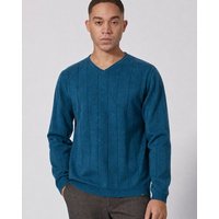 HempAge Gestreifter Strickpullover Hanf/Biobaumwolle Normal Fit