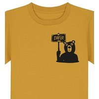 päfjes Der Bär ist DAFÜR! Du auch? - Kinder T-Shirt aus Bio Baumwolle Fair - Siebdruck
