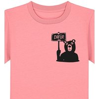 päfjes Der Bär ist DAFÜR! Du auch? - Kinder T-Shirt aus Bio Baumwolle Fair - Siebdruck