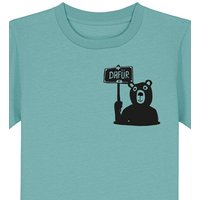 päfjes Der Bär ist DAFÜR! Du auch? - Kinder T-Shirt aus Bio Baumwolle Fair - Siebdruck
