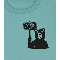 päfjes Der Bär ist DAFÜR! Du auch? - Kinder T-Shirt aus Bio Baumwolle Fair - Siebdruck