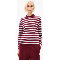 ARMEDANGELS STRIPE POLO Damen Longsleeve Polo aus Bio-Baumwolle