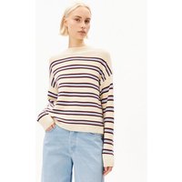 ARMEDANGELS MERINAA STRIPED Damen Strickpullover aus100% Bio-Baumwolle