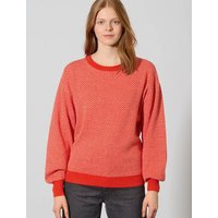 HempAge Moderner Jacquard Pullover Hanf/Biobaumwolle
