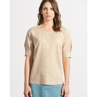 HempAge Feminine Halbarmbluse Hanf/Biobaumwolle