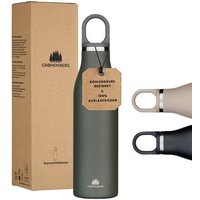 GROENENBERG Trinkflasche Edelstahl | Thermosflasche 500 o. 750 ml aus recyceltem Edelstahl