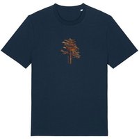 Kultgut Echte Holzoptik- Weiches Shirt aus Biobaumwolle / Wertschätzung Tree