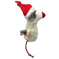 Pat und Patty Kuscheltier Greifling mit Rassel "Weihnachtsmaus" , 100 % Baumwolle-kbA