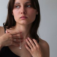 BELLYBIRD Jewellery Halskette - großes Herz, 925 Sterlingsilber, vergoldet