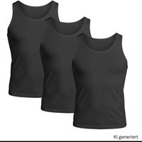 körber mode Unterhemd Set 3x Muskelshirt aus Hanf und Biobaumwolle temperaturausgleichend