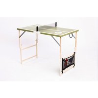 DISH TENNIS OLIVE ODYSSEY olivegrünfarbene Mobile Mini Tischtennisplatte - MADE IN AUSTRIA