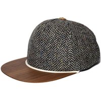 Lou-i Tweed Cap mit edlem Holzschild Made in Germany - Sehr bequeme Wintercap
