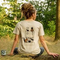 Cmig Damen T-Shirt Kaffee-Hörnchen für Espressofreundinnen