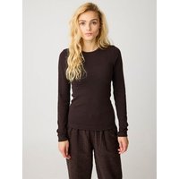 KnowledgeCotton Apparel Langarmshirt - Rib Scoop neck long sleeved - aus Bio-Baumwolle