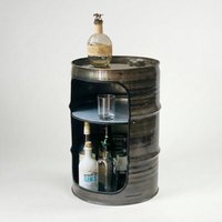 Lockengelöt Minibar aus einem kleinen Ölfass Hamburger Ölfass, made in Hamburg.