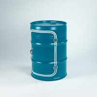Lockengelöt Nachttisch/Couchtisch mit Tür aus einem kleinen Ölfass