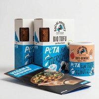 social product Tofu Bundle x PETA - Geschenke-Set - 2x Tofu - Tofu Gewürz - Infos