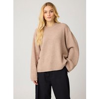 KnowledgeCotton Apparel Rundhals-Strickpullover aus Lammwolle RWS