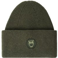 KnowledgeCotton Apparel Woll-Mütze - Rib Beanie - aus 100% Merino Wolle