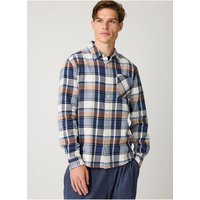 KnowledgeCotton Apparel Kariertes Hemd CHECKERED SHIRT Flanell aus Bio-Baumwolle