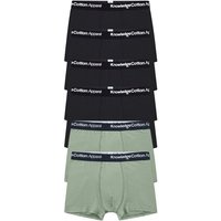 KnowledgeCotton Apparel 6er Pack Boxershorts - 6 pack solid colored underwear - GOTS/Vegan