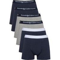 KnowledgeCotton Apparel 6er Pack Boxershorts - 6 pack solid colored underwear - GOTS/Vegan