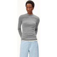 ARMEDANGELS FATIMAARA Damen Ripp-Longsleeve Slim Fit aus Bio-Baumwoll Mix