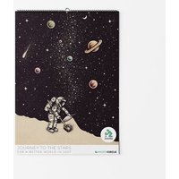 Photocircle Journey to the Stars Wandkalender 2027 mit humorvollen, surrealen Weltraum Illustrationen von Enkel Dika