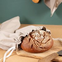 nahtur-design Brotbeutel aus Bioleinen – 2 Formen, einzeln oder im 2er-Set
